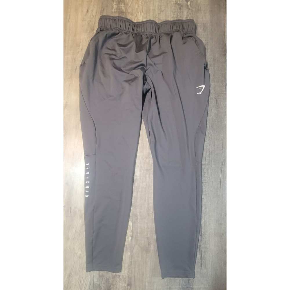 Gymshark Mens Training Joggers Grey Elastic Waist Zip Pockets Size M A2A7Y